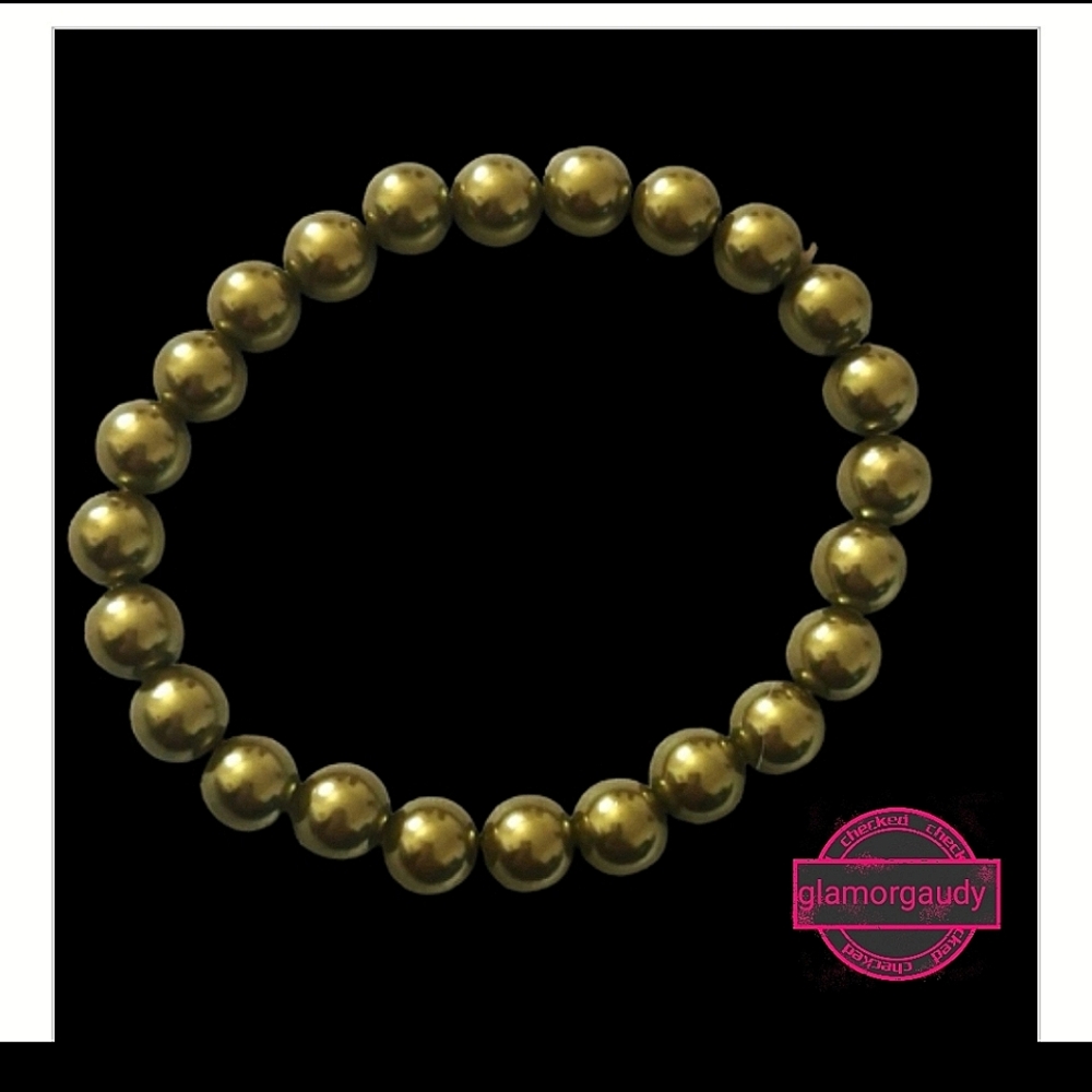 🐍Handcrafted vintage  pearl bracelet